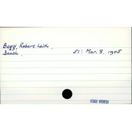 Begg, Robert Leith