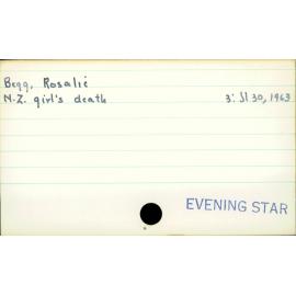 Begg, Rosalie