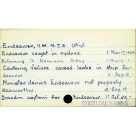 Endeavour, H.M.N.Z.S. (ship)