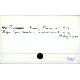 Energy Resources - N.Z.