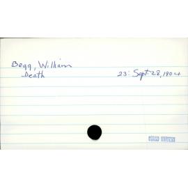 Begg, William