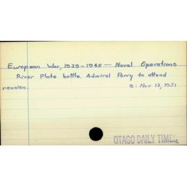 European War, 1939-1945 - Naval Operations