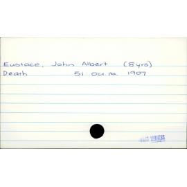 Eustace, John Albert  (8 yrs)