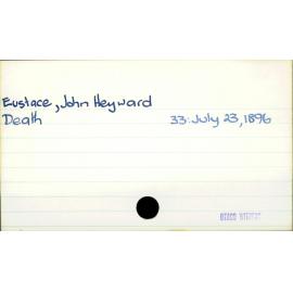 Eustace, John Heyward