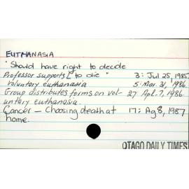 Euthanasia