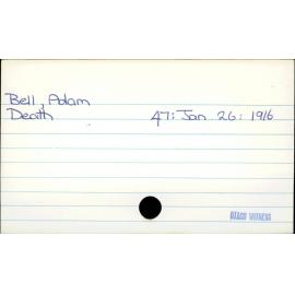 Bell, Adam