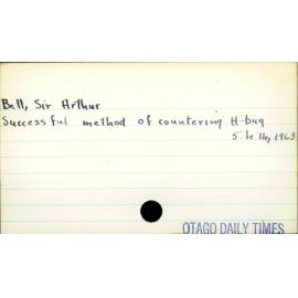 Bell, Sir Arthur