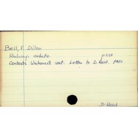 Bell, F. Dillon