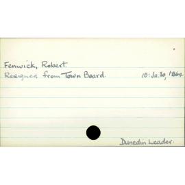 Fenwick, Robert