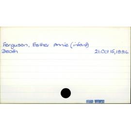 Ferguson, Esther Annie (infant)