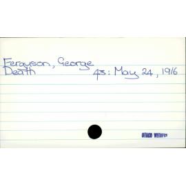 Ferguson, George