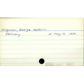 Ferguson, George Hepburn