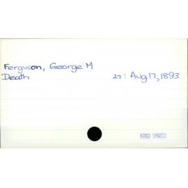 Ferguson, George M