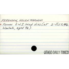 FERGUSON, HELEN MARNONI