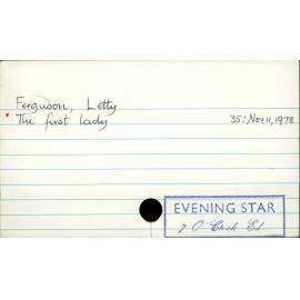 Ferguson, Letty