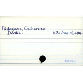 Finlayson, Catherine