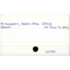 Finlayson, Helen Jane (Ella)