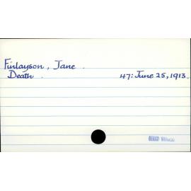 Finlayson, Jane