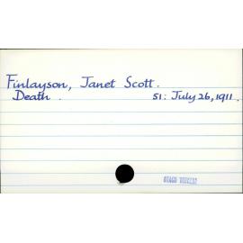 Finlayson, Janet Scott