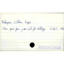 Finlayson, William Angus