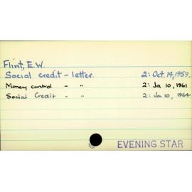 Flint, E. W.
