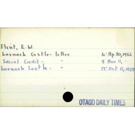 Flint, E. W.