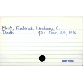 Flint, Frederick Lindsay C.