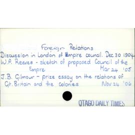 Foreign Relations