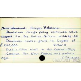 Foreign Relations