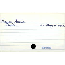 Frame, Annie