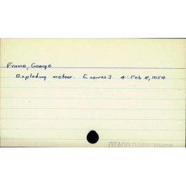 Frame, George