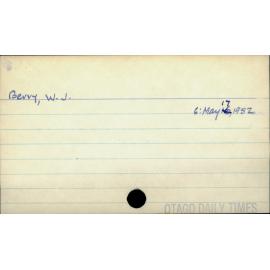 Berry, W. J.