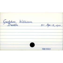 Geddes, William