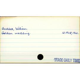 Geddes, William