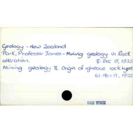Geology - New Zealand