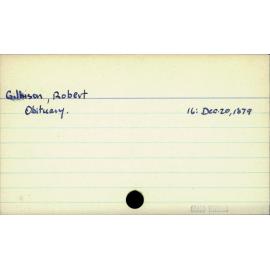 Gilkison, Robert