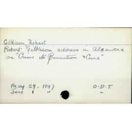 Gilkison, Robert