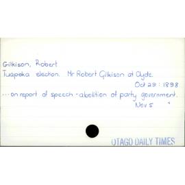 Gilkison, Robert