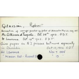 Gilkison, Robert