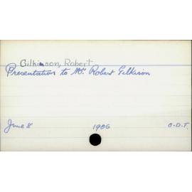 Gilkison, Robert