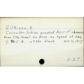 Gilkison, R.