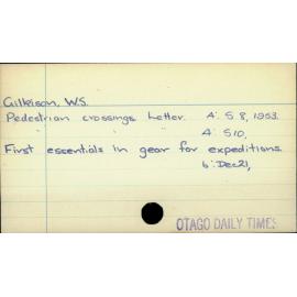 Gilkison, W. S.