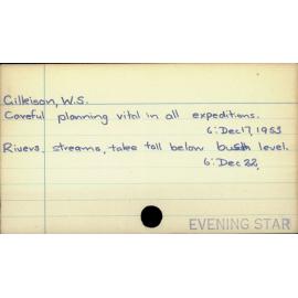 Gilkison, W. S.