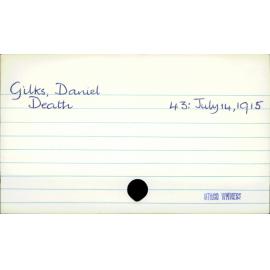 Gilks, Daniel