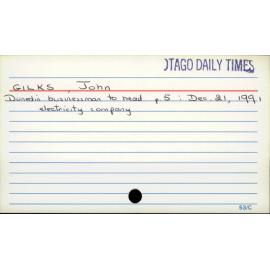 GILKS, John