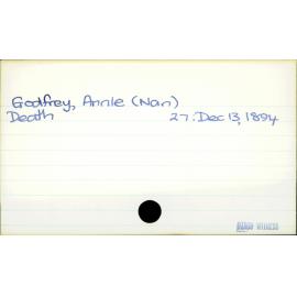 Godfrey, Annie (Nan)