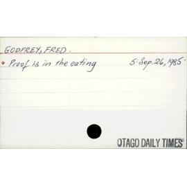 GODFREY, FRED