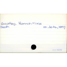 Godfrey, Hannah Maria