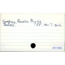 Godfrey, Rosella Phyllis