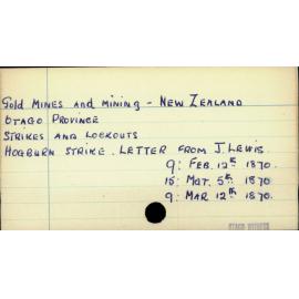 Goldmines and mining - New Zealand - Otago Province